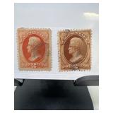 1870s U.S. Two-Cent Jackson Stamps Set