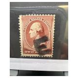 US #210 Washington Red/Brown Fancy Cancel Stamp