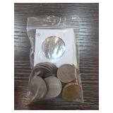 Worldwide Coins in Plastic Pouch