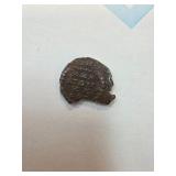 Ancient Bronze Coin with Heavy Wear