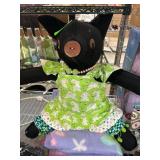 Black Fabric pig CUTE!