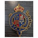 Enamel and Metal British Heraldic Pendant