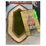 Two antique Fabric Items with Ornamental Designs