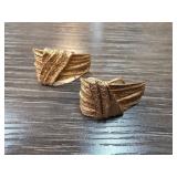 Sterling Silver Gold-Toned Clip-On Earrings