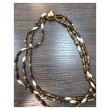 Multistrand Necklace with Great Beads