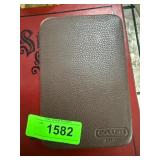 Coach Leather Tool Kit With Zippered Case