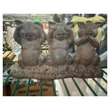 Cast Iron Doorstop With Three Pigs Design