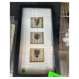 Framed Chinese Script with Coin Illustrations