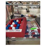 Patriotic Themed Decorations and String Lights