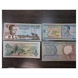 Four Congolese Franc Banknotes