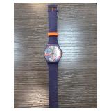 Swatch Quartz Wristwatch with Multicolor Dial