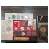World Coins and Medallions Set