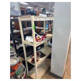 Plastic Shelving Unit With Two Shelves