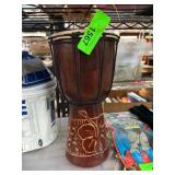 Hawaiian Themed Wooden Hand Drum