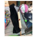 Decorative Scroll and Black Velvet Sleeve