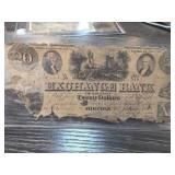 1839 Exchange Bank of Virginia $20 Note