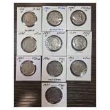 Buffalo Nickel Coins 1920-1937