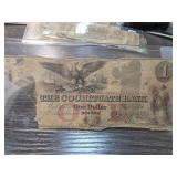 1853 Merchants Exchange Bank One Dollar Note