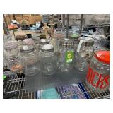 Clear Glass Storage Jars