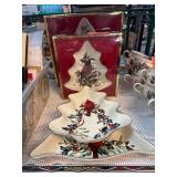 Lenox Winter Greetings Tree-Shaped Dish Set