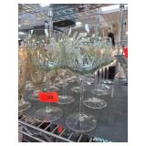 10 Lenox Etched Wine Glasses