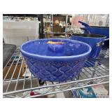 Glazed Earthenware Bundt Mold from Portugal