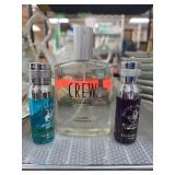 Three Mens Fragrance Bottles