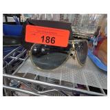 Gucci Gold-Tone Sunglasses With Black Temples