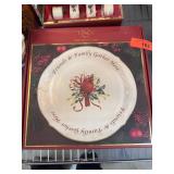 Lenox Winter Greetings Platter with Cardinal Desig