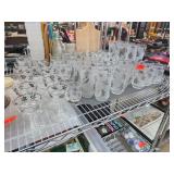 Frosted Glassware with Leaf Design