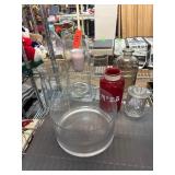 Glass Containers and Red Jar