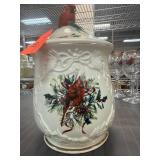 Lenox Winter Greetings Cookie Jar