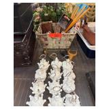 Decorative Lot with Crowns and Assorted Items