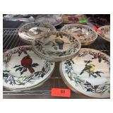 Lenox Winter Greetings Cedar Waxwings Plates Set