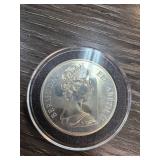 1972 Bermuda Silver Wedding Dollar Coin