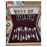 Old Company Plate Flatware Set in Case