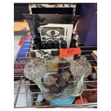 Decorative Box with Oils, Cards, and Stones