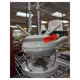 Stokes Ceramic Fondue Set with Accessories