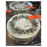 10 Lenox Winter Greetings Butter Plates