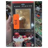 Mark McGwire 23kt Gold Commemorative Card