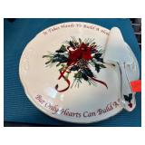 Lenox Winter Greetings Cake Platter and Server
