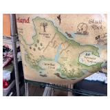 Pirate-Themed Decorative Map Poster