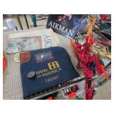 Troy Aikman Book, Bank Bag, and Toy Lot