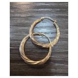 14k Yellow Gold Hoop Earrings
