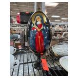Hand-Painted Icon Egg on Stand Large