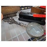 Decorative Handheld Magnifier with Antler Handle