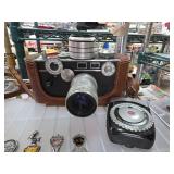 Vintage Camera with Leather Case