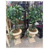 Decorative Faux Ivy Urn Planters