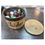Skidoo Cream Cleanser Tin With Marbles