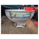 MZ Austria Porcelain Bowl with Painted Scene